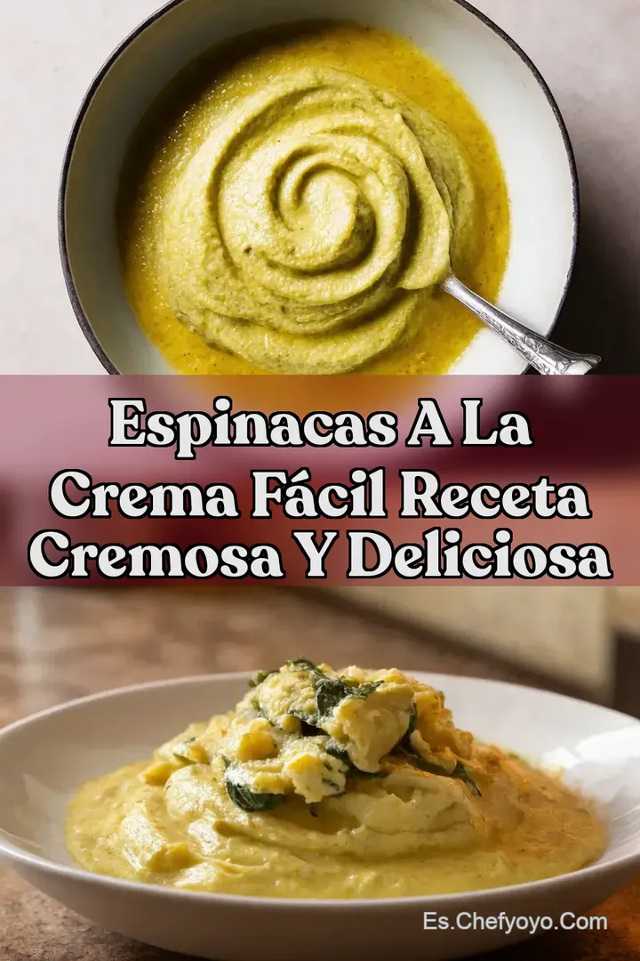 Espinacas a la Crema F&aacute;cil Receta Cremosa y Deliciosa