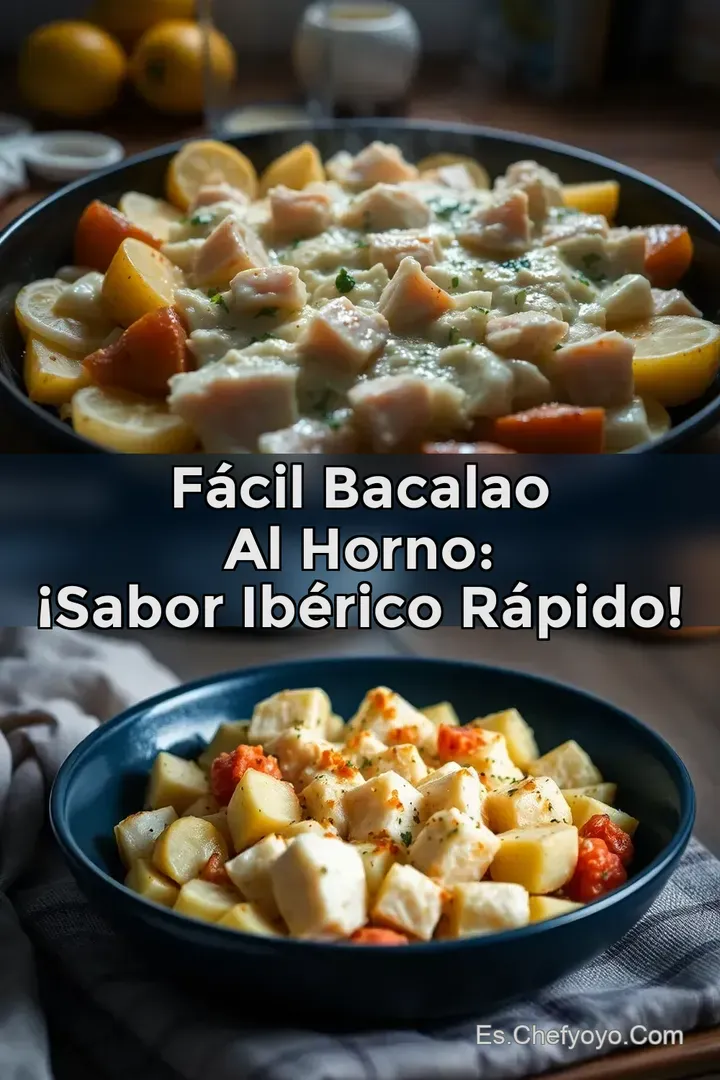 F&aacute;cil Bacalao al Horno: &iexcl;Sabor Ib&eacute;rico R&aacute;pido!