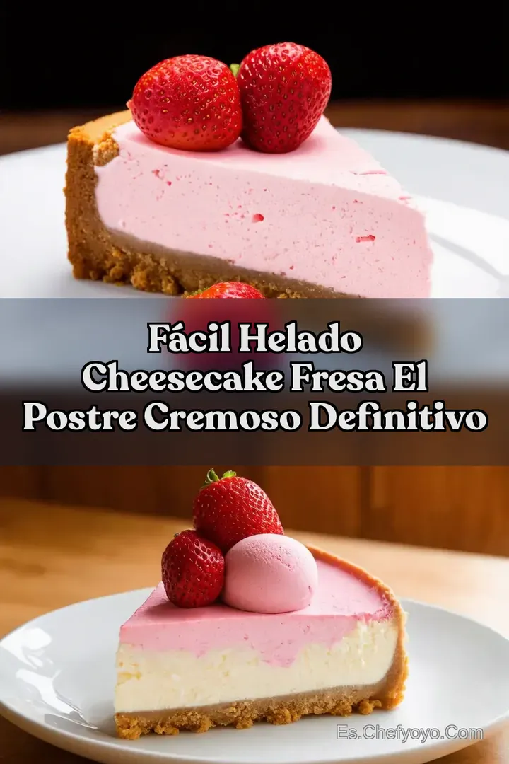 F&aacute;cil Helado Cheesecake Fresa El Postre Cremoso Definitivo