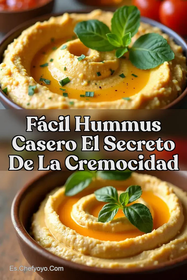 F&aacute;cil Hummus Casero El Secreto de la Cremocidad