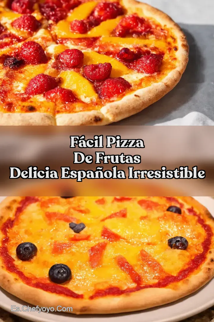 F&aacute;cil Pizza de Frutas Delicia Espa&ntilde;ola Irresistible