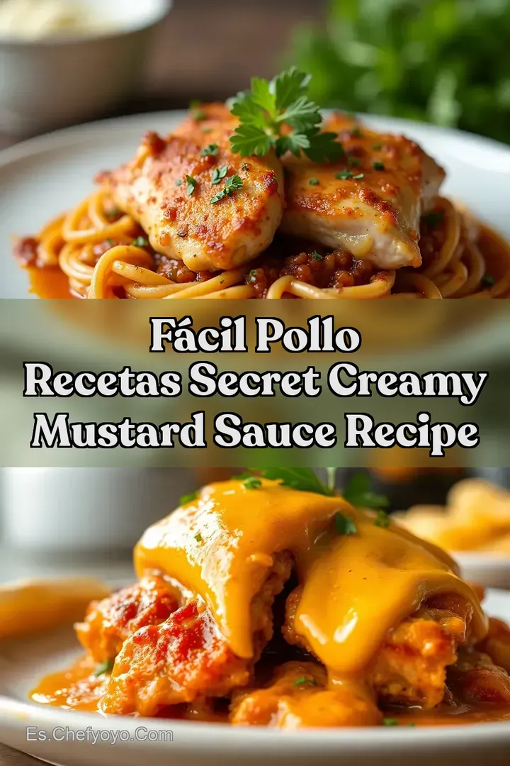 F&aacute;cil Pollo Recetas Secret Creamy Mustard Sauce Recipe