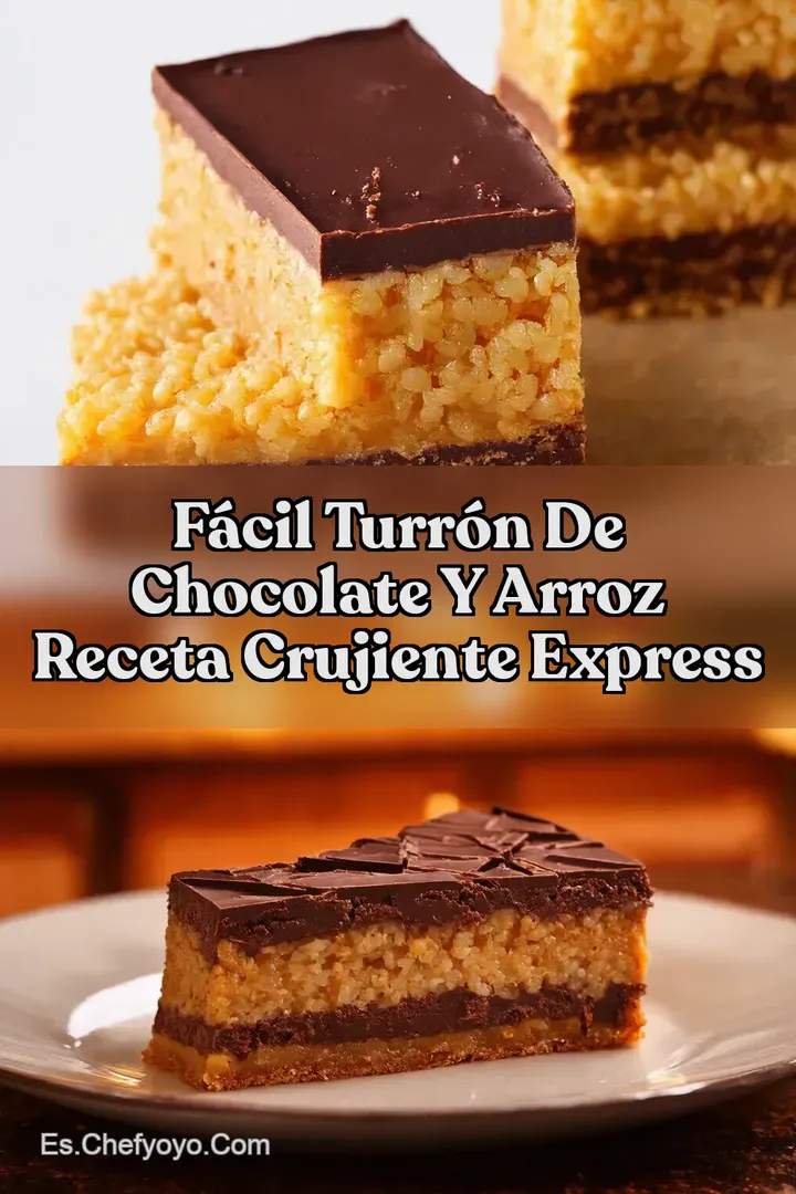 F&aacute;cil Turr&oacute;n de Chocolate y Arroz Receta Crujiente Express