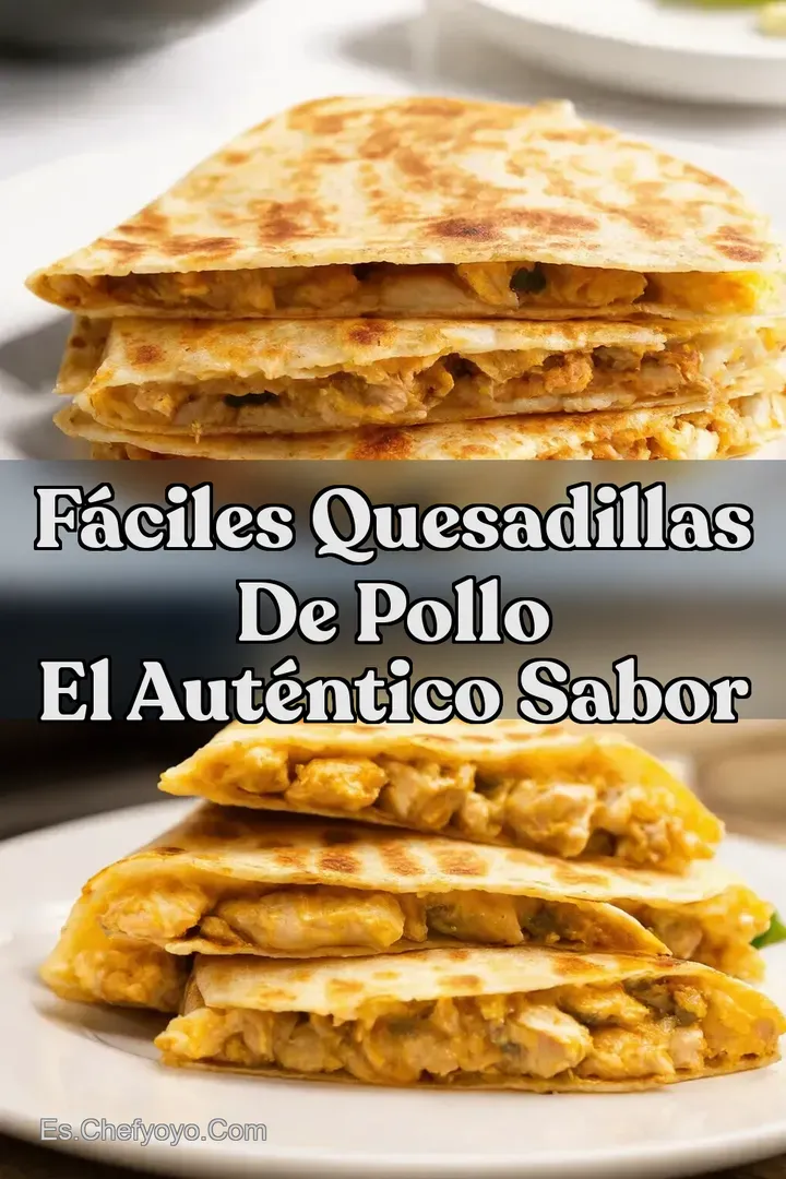 F&aacute;ciles Quesadillas de Pollo El Aut&eacute;ntico Sabor