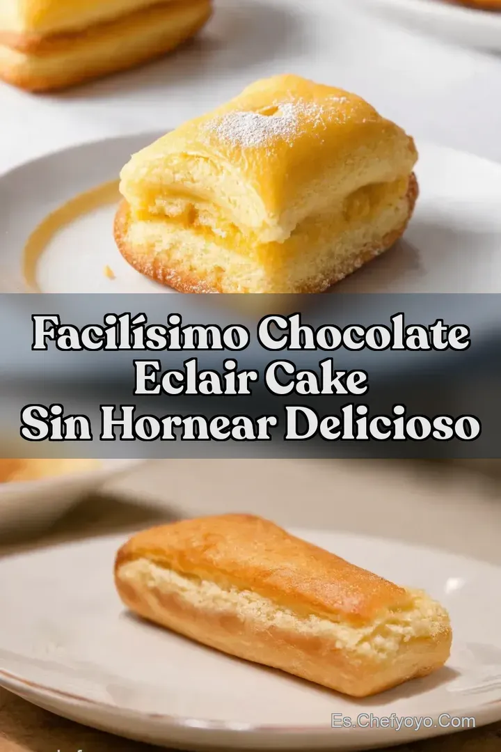 Facil&iacute;simo Chocolate Eclair Cake Sin Hornear Delicioso