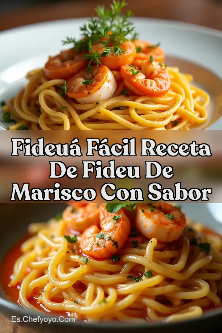 Fideu&aacute; F&aacute;cil Receta de Fideu de Marisco Con Sabor