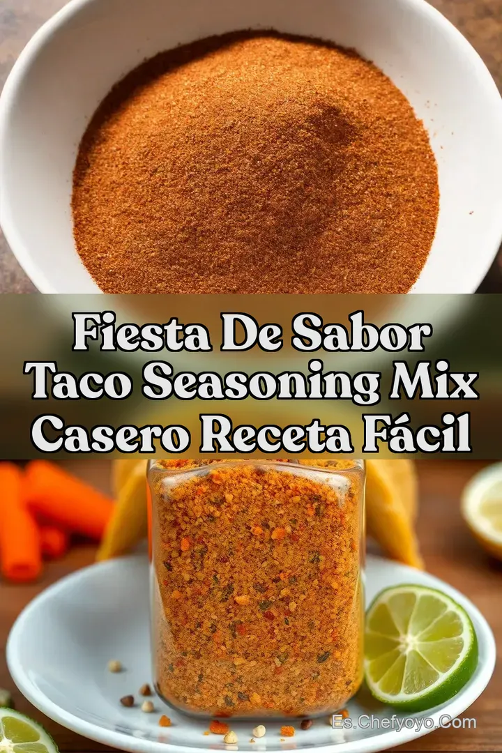 Fiesta de Sabor Taco Seasoning Mix Casero Receta F&aacute;cil