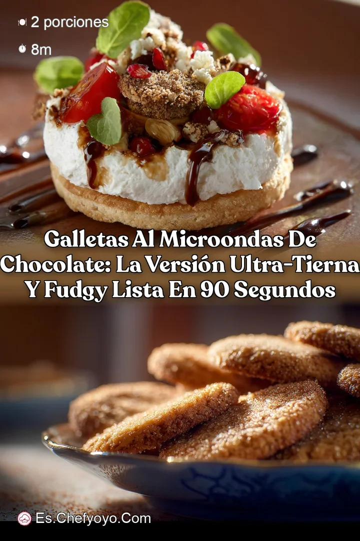 Galletas al microondas de chocolate: La versi&oacute;n ultra-tierna y fudgy lista en 90 segundos