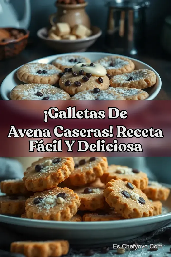 &iexcl;Galletas de Avena Caseras! Receta F&aacute;cil y Deliciosa