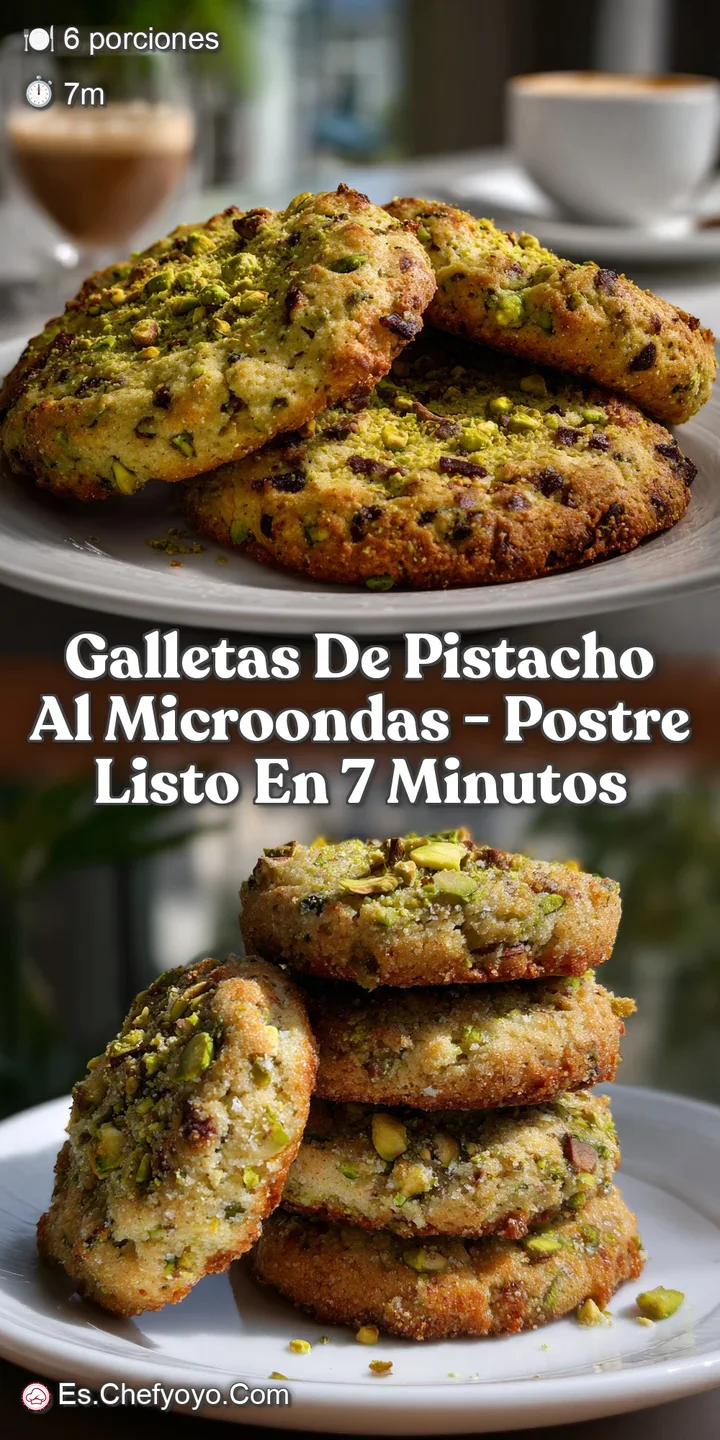 Close-up of a crispy pistachio cookie revealing a vibrant green interior, promising a satisfying crunch with every bite.