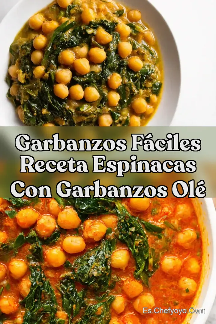 Garbanzos F&aacute;ciles Receta Espinacas con Garbanzos Ol&eacute;