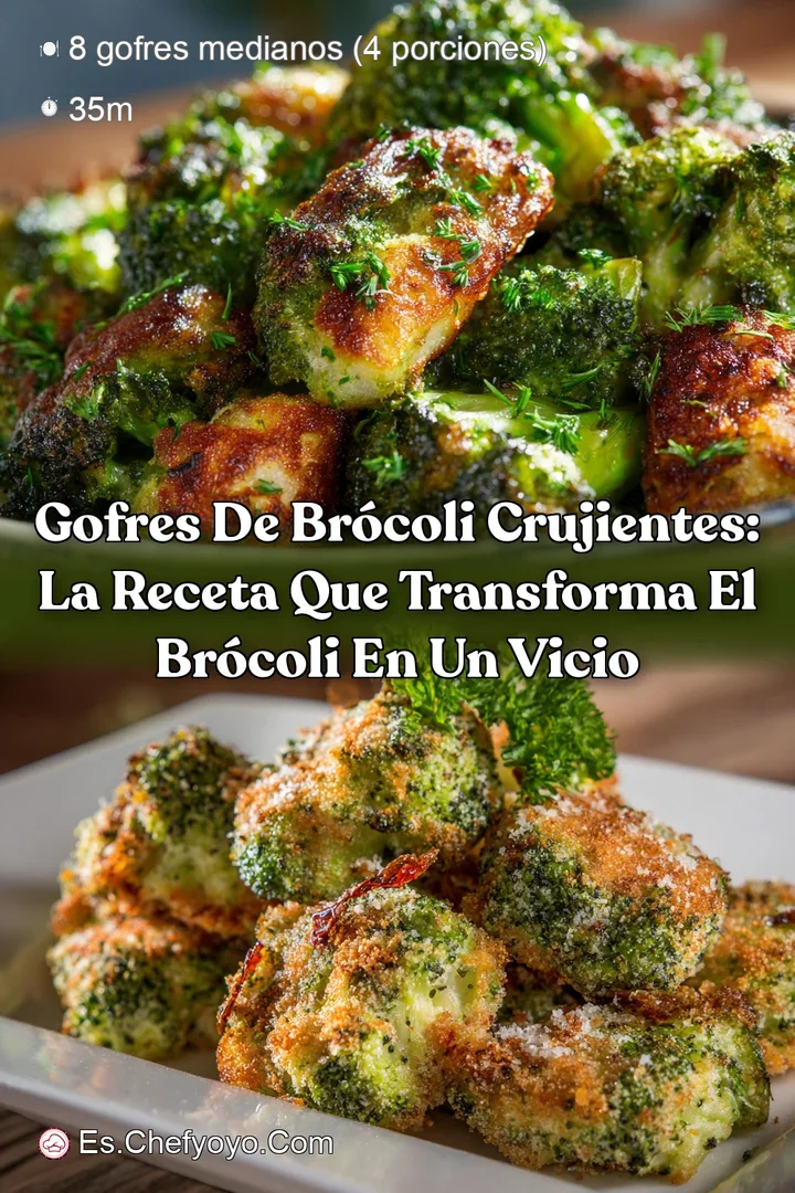 Gofres de Br&oacute;coli Crujientes: La receta que transforma el br&oacute;coli en un vicio