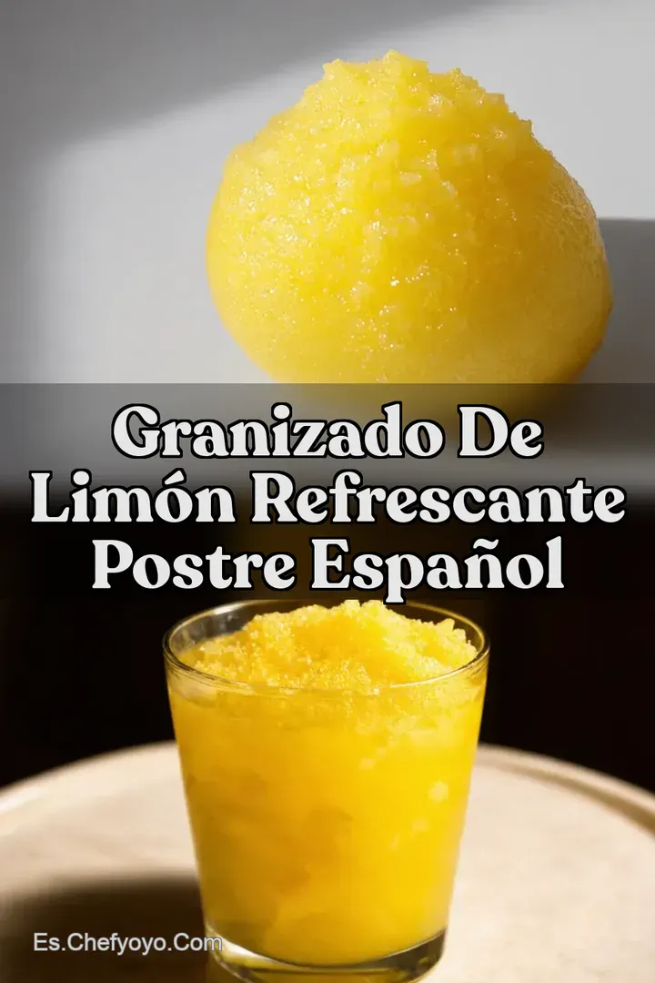 Granizado de Lim&oacute;n Refrescante Postre Espa&ntilde;ol