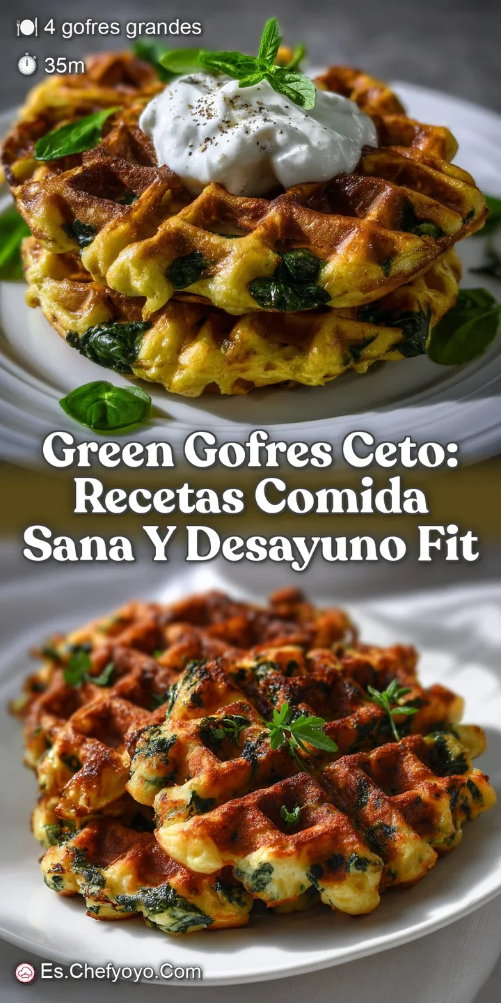 Green Gofres Ceto: Recetas Comida Sana y Desayuno Fit