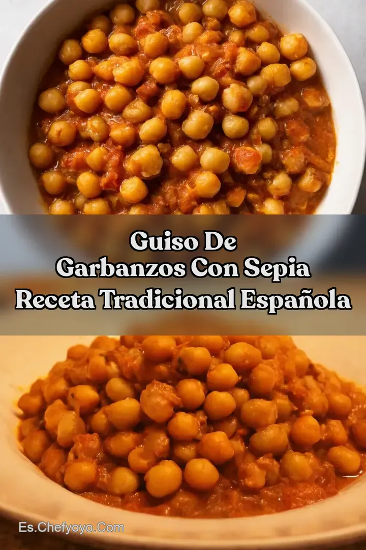 Guiso de Garbanzos con Sepia Receta Tradicional Espa&ntilde;ola