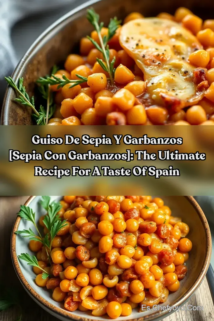 Guiso de sepia y garbanzos [sepia con garbanzos]: The Ultimate Recipe for a Taste of Spain