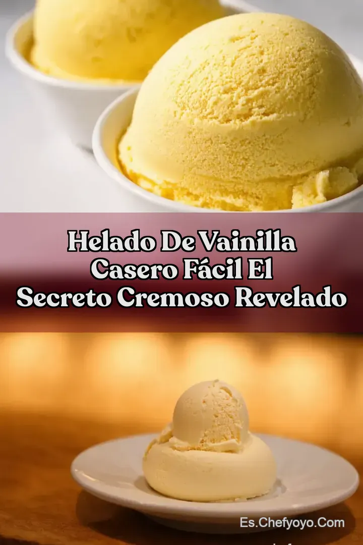 Helado de Vainilla Casero F&aacute;cil El Secreto Cremoso Revelado
