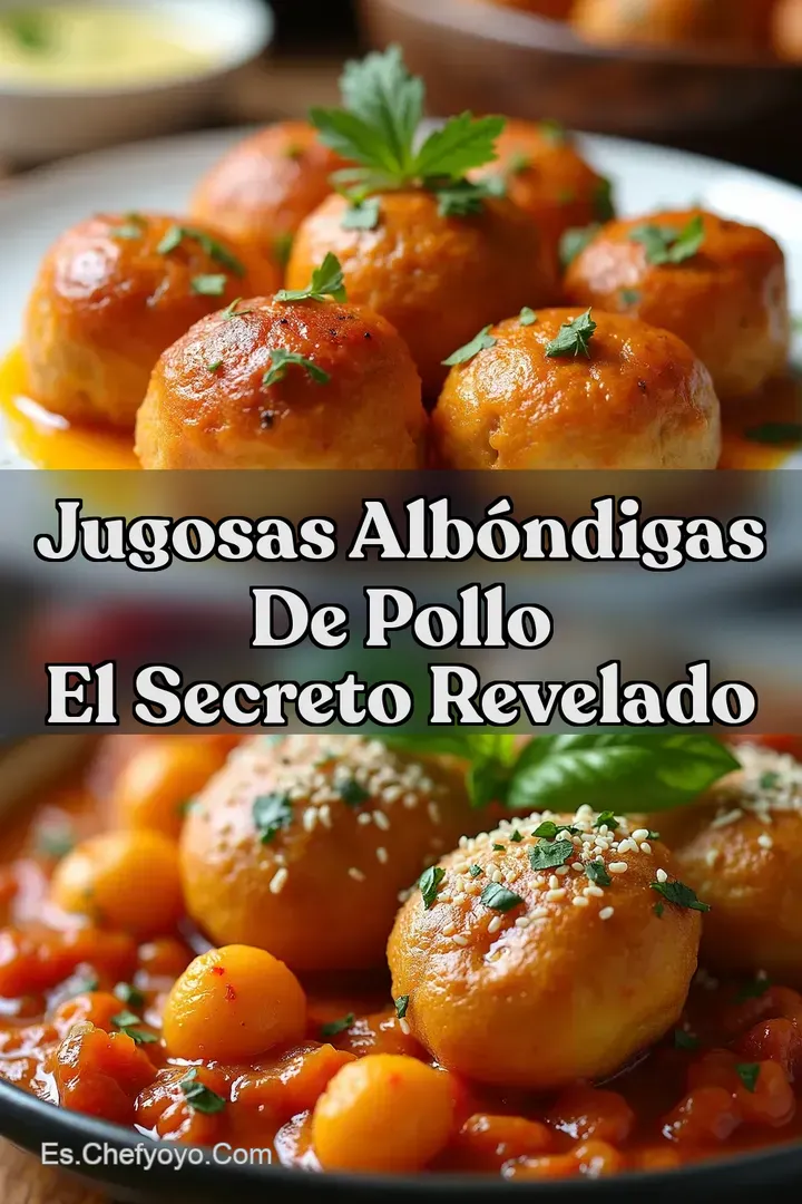 Jugosas Alb&oacute;ndigas De Pollo El Secreto Revelado