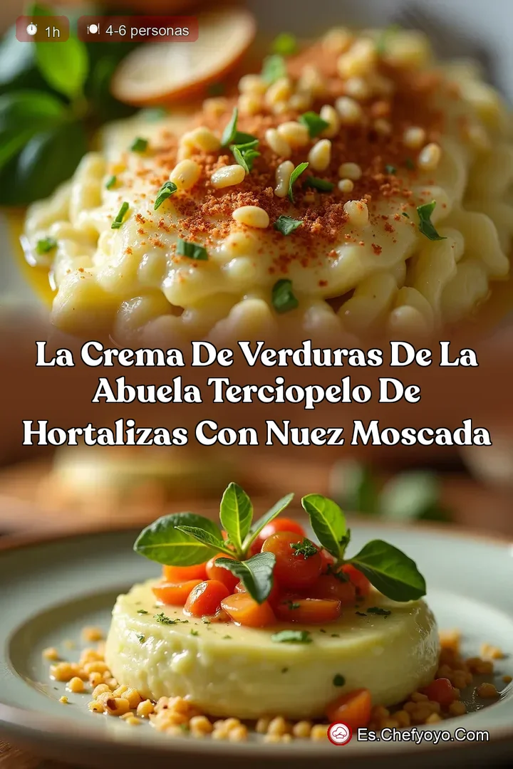 La Crema de Verduras de la Abuela Terciopelo de Hortalizas con Nuez Moscada