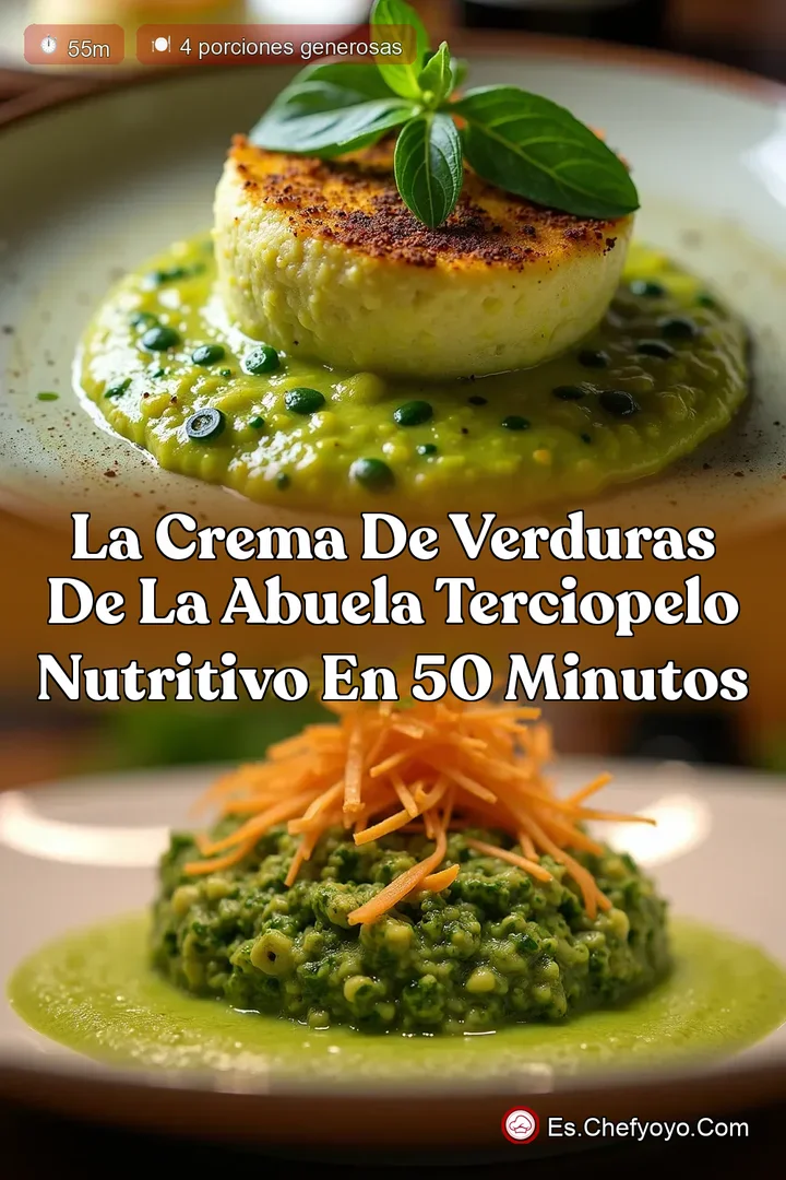 La Crema de Verduras de la Abuela Terciopelo Nutritivo en 50 Minutos