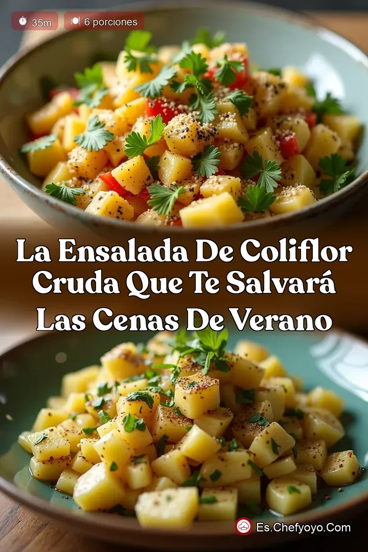 La Ensalada de Coliflor Cruda que te Salvar&aacute; las Cenas de Verano
