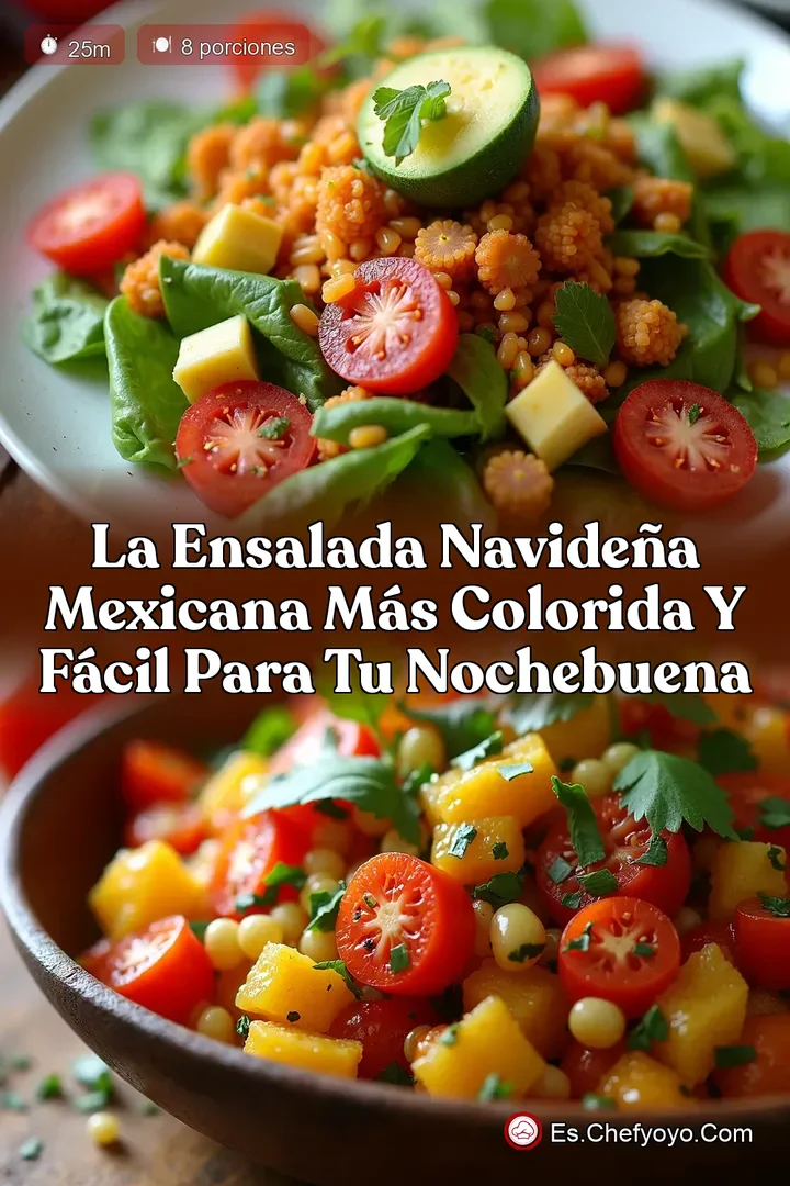 La Ensalada Navide&ntilde;a Mexicana M&aacute;s Colorida y F&aacute;cil para tu Nochebuena