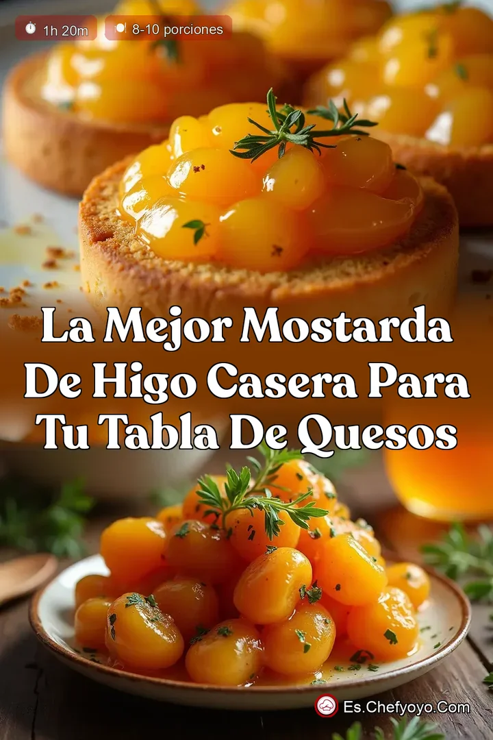 La Mejor Mostarda de Higo Casera para tu Tabla de Quesos