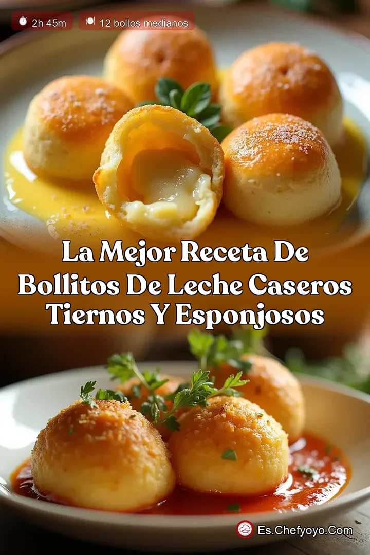 La Mejor Receta de Bollitos de Leche Caseros Tiernos y Esponjosos