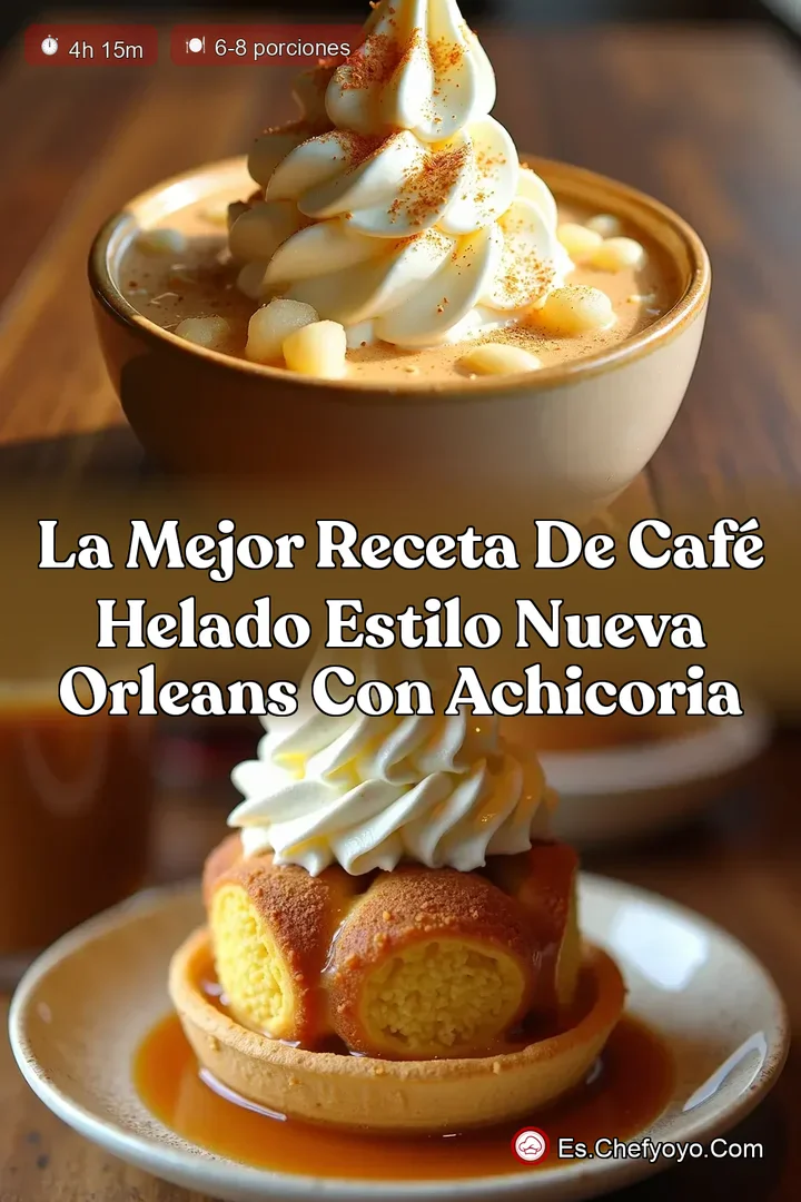 La Mejor Receta de Caf&eacute; Helado Estilo Nueva Orleans con Achicoria