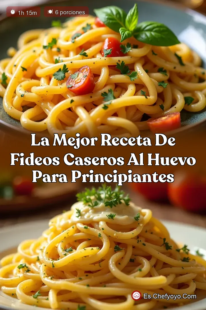 La Mejor Receta de Fideos Caseros al Huevo para Principiantes