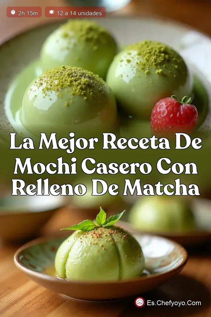 La Mejor Receta de Mochi Casero con Relleno de Matcha