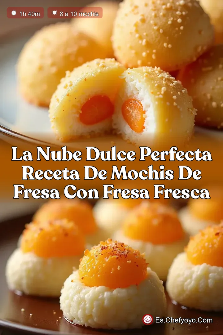 La Nube Dulce Perfecta Receta de Mochis de Fresa con Fresa Fresca