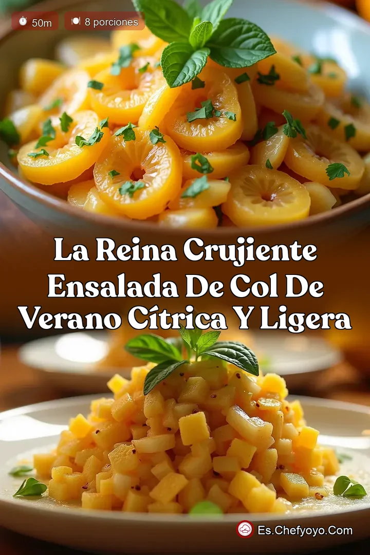 La Reina Crujiente Ensalada de Col de Verano C&iacute;trica y Ligera