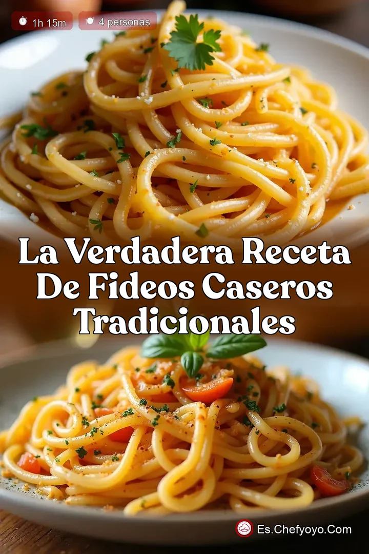 La Verdadera Receta de Fideos Caseros Tradicionales