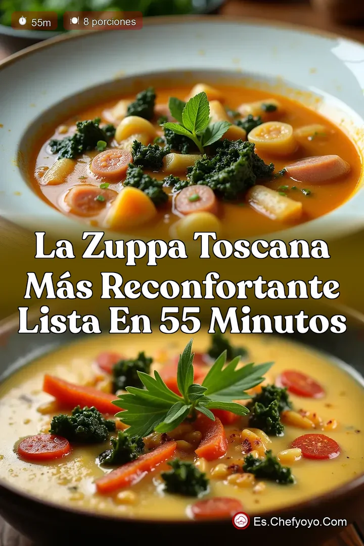 La Zuppa Toscana M&aacute;s Reconfortante Lista en 55 Minutos