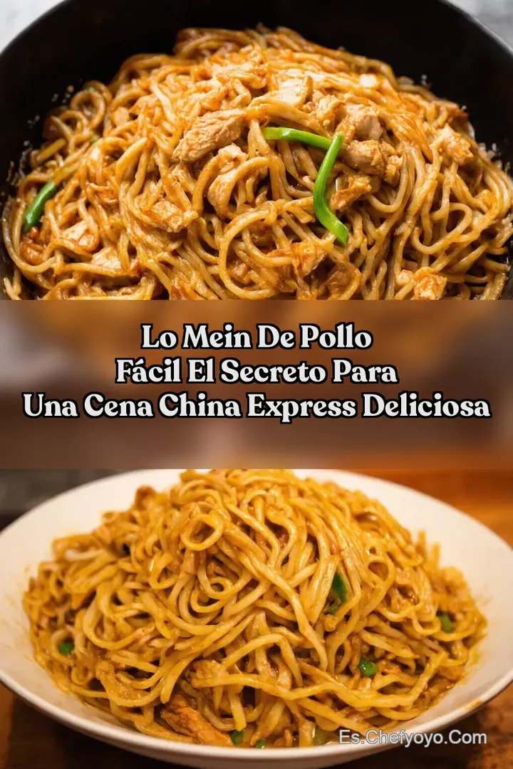 Lo Mein de Pollo F&aacute;cil El Secreto para una Cena China Express Deliciosa