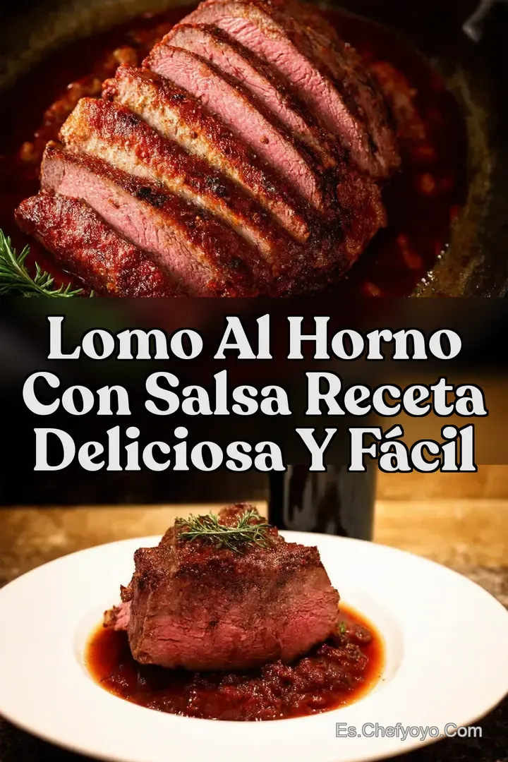 Lomo al Horno con Salsa Receta Deliciosa Y F&aacute;cil