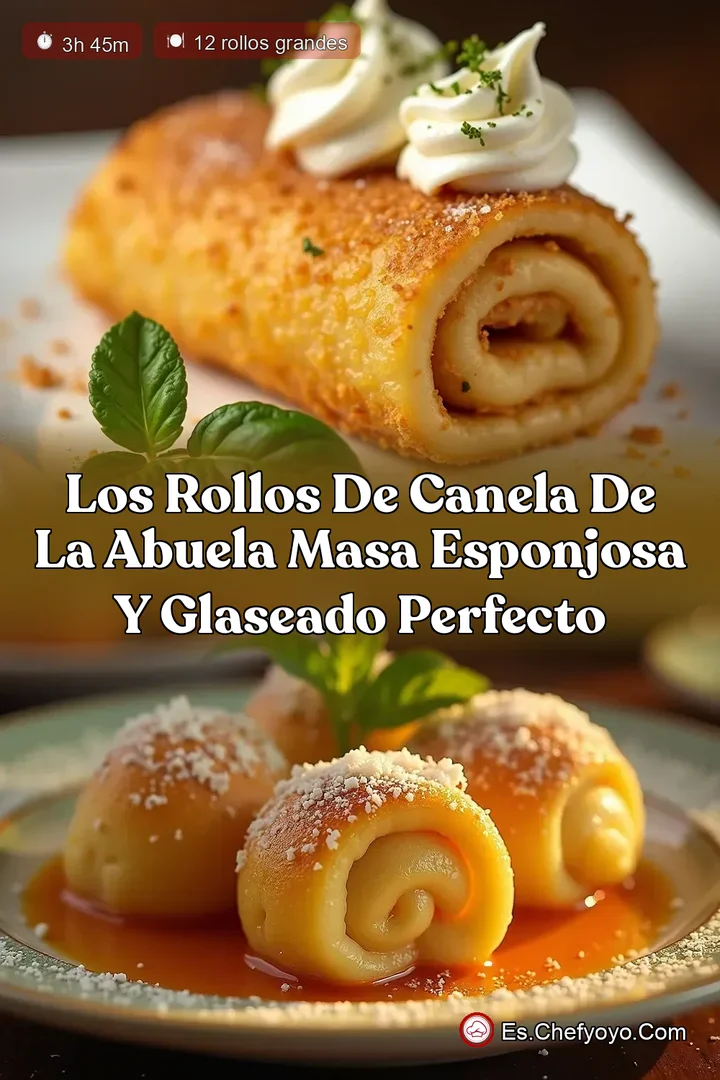 Los Rollos de Canela de la Abuela Masa Esponjosa y Glaseado Perfecto