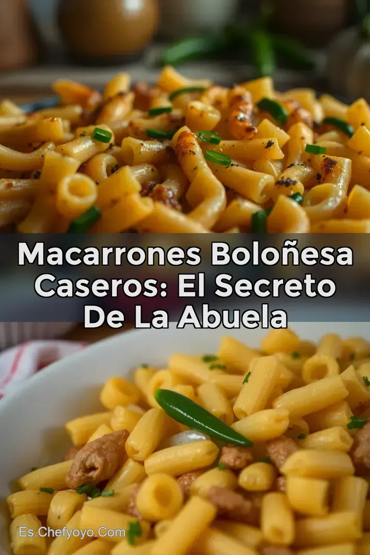 Macarrones Bolo&ntilde;esa Caseros: El Secreto de La Abuela