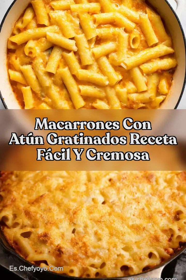 Macarrones con At&uacute;n Gratinados Receta F&aacute;cil y Cremosa