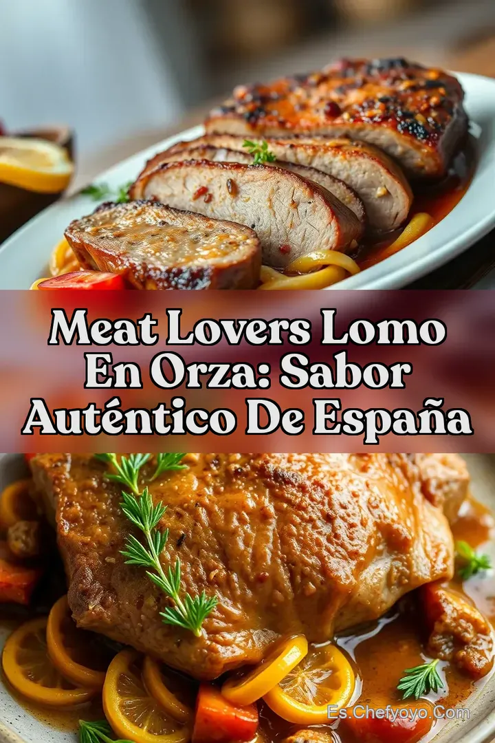 Meat Lovers Lomo en Orza: Sabor Aut&eacute;ntico de Espa&ntilde;a