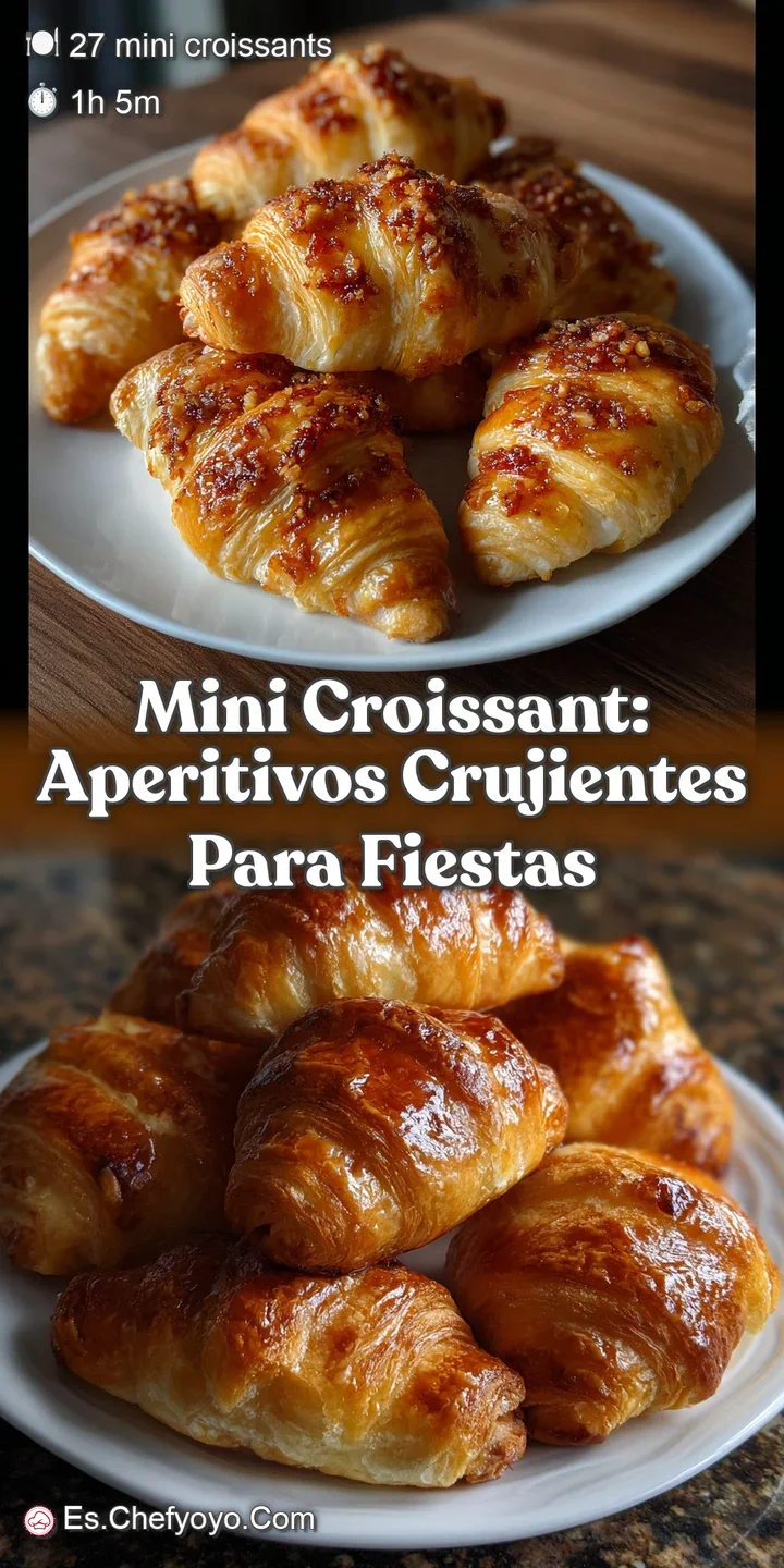 Mini Croissant: Aperitivos Crujientes para Fiestas