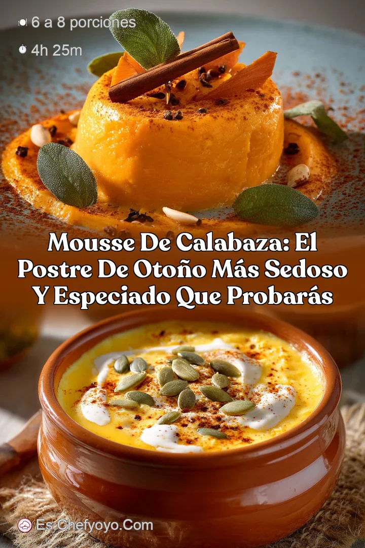 Mousse de Calabaza: El postre de oto&ntilde;o m&aacute;s sedoso y especiado que probar&aacute;s
