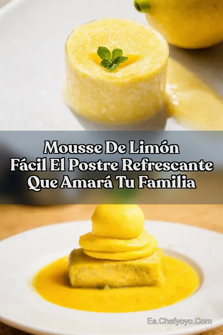 Mousse de Lim&oacute;n F&aacute;cil El Postre Refrescante que Amar&aacute; Tu Familia