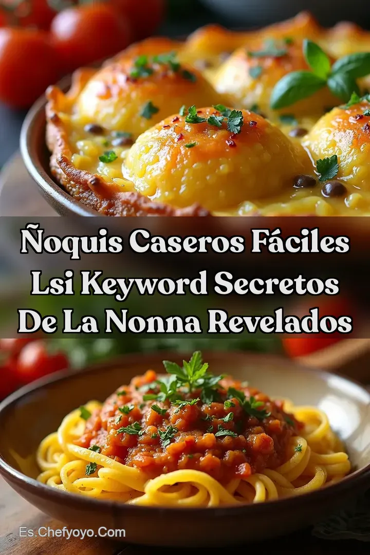 &Ntilde;oquis Caseros F&aacute;ciles LSI keyword Secretos de la Nonna Revelados