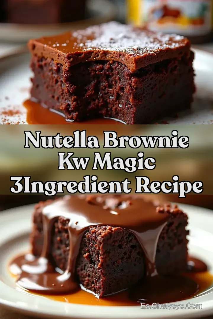 Nutella Brownie kw Magic 3Ingredient Recipe