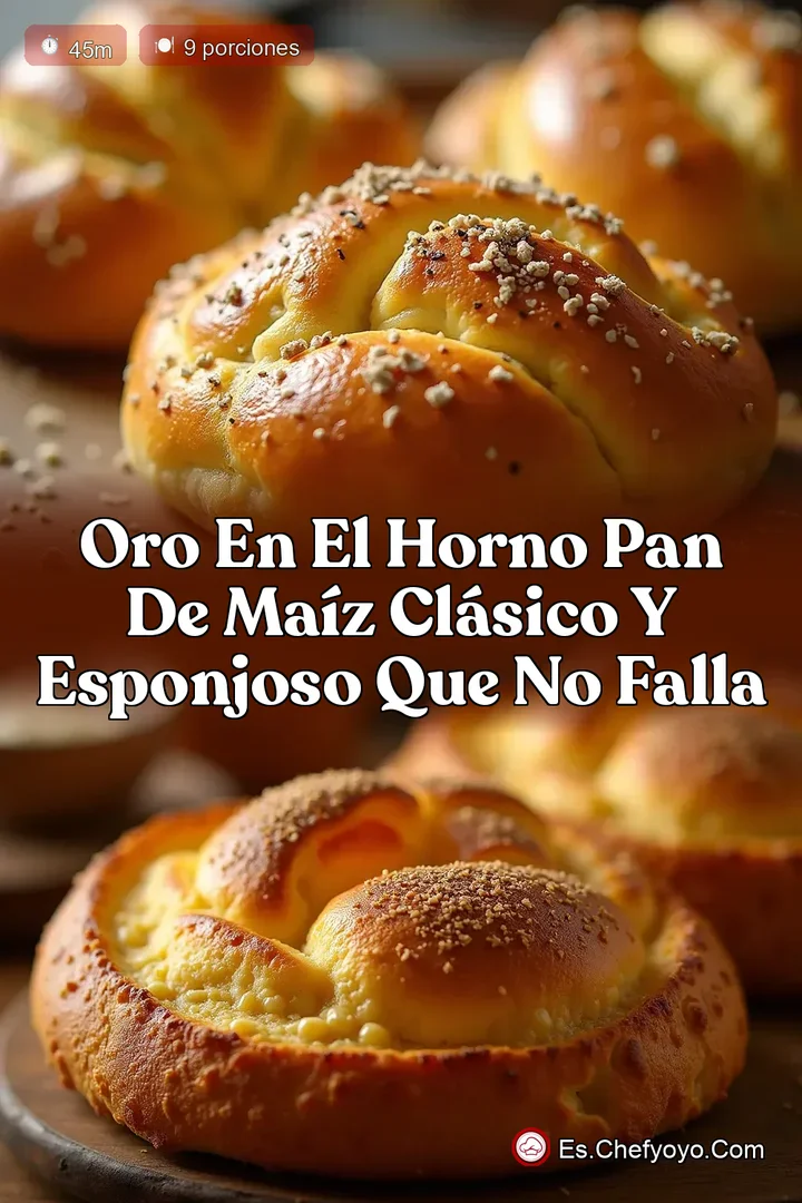 Oro en el Horno Pan de Ma&iacute;z Cl&aacute;sico y Esponjoso que No Falla
