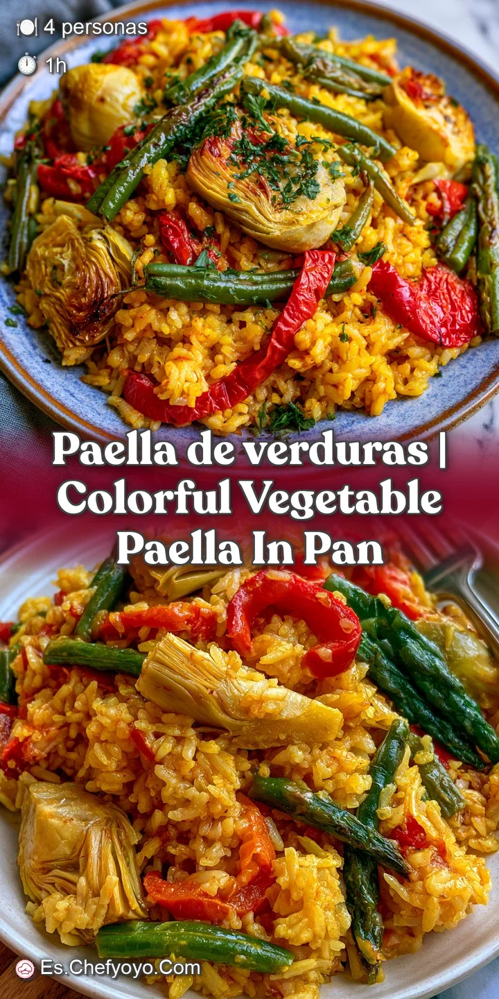 Primer plano de granos de arroz amarillo brillante, pimientos rojos brillantes y texturas vegetales muy jugosas.
