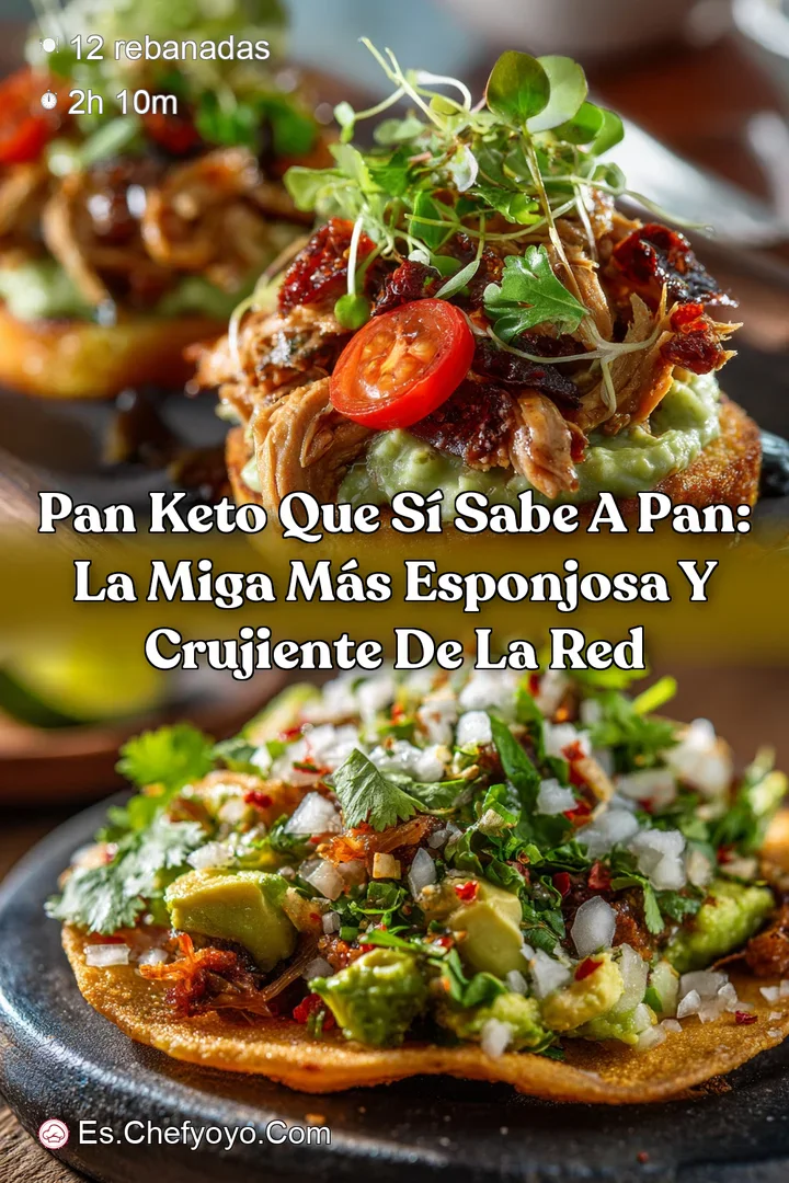 Pan keto que s&iacute; sabe a pan: La miga m&aacute;s esponjosa y crujiente de la red