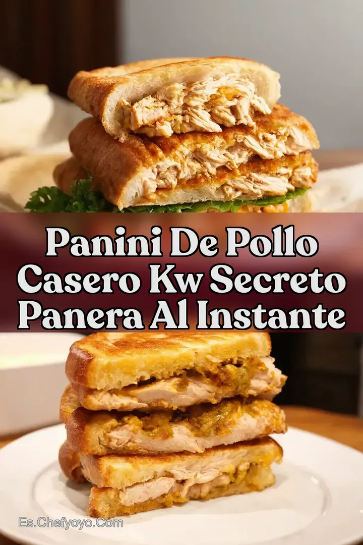 Panini de Pollo Casero kw Secreto Panera al Instante